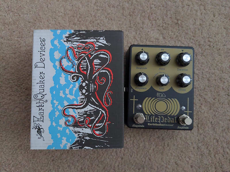 EarthQuaker Devices Sunn O))) Life Pedal Octave Distortion + Booster V2  2020 - Black / Gold Print