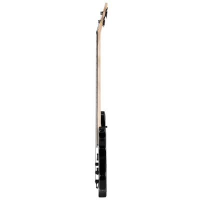 Glarry Full Size 4 String Burning Fire Enclosed H-H Pickup Electric Bass Guitar with 20W Amplifier Bag Strap Connector Wrench Tool 2020s - Black image 10
