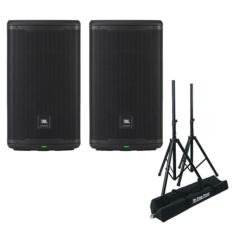 Stereo Pair of JBL EON710 10-inch Loudspeakers w/ Speaker | Reverb