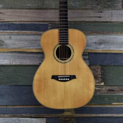 Artist Artist OM190EQ Solid Spruce Top Acoustic Electric Guitar 2020 - Natural Gloss image 2