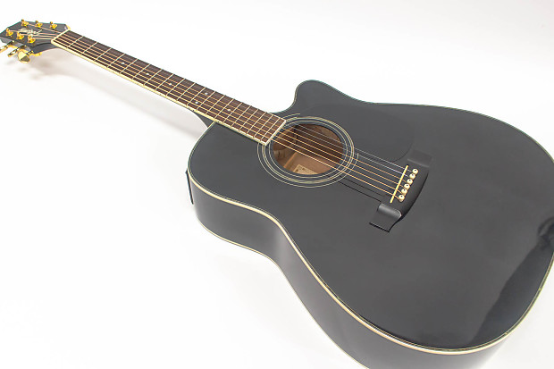 Takamine EG 334 BC G Series Acoustic Electric Guitar with Gig Bag Black
