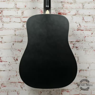 Recording King Dirty 30's Series 7 RDS-7 Dreadnought Acoustic Guitar Black image 7