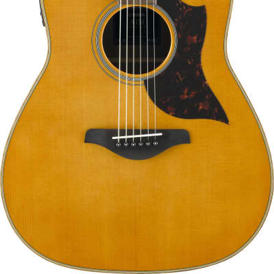 Yamaha A1M Vintage Natural Acoustic Electric Guitar image 3