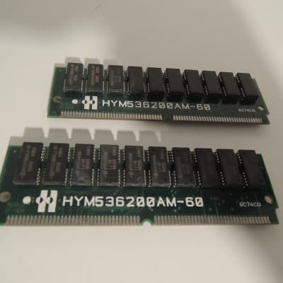 Yamaha SIMM 72 pin lot de 2 Barettes x 8 M° Memoire RAM total 16 MB PSR Yamaha Akai emu etc ...