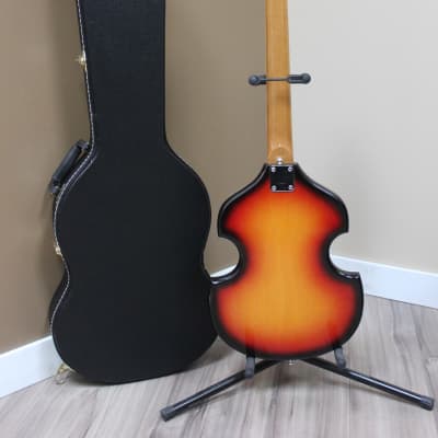 Vintage 60's Dover "Teisco" Solid Body Violin Shape Electric Guitar (HSC) (MIJ) image 8