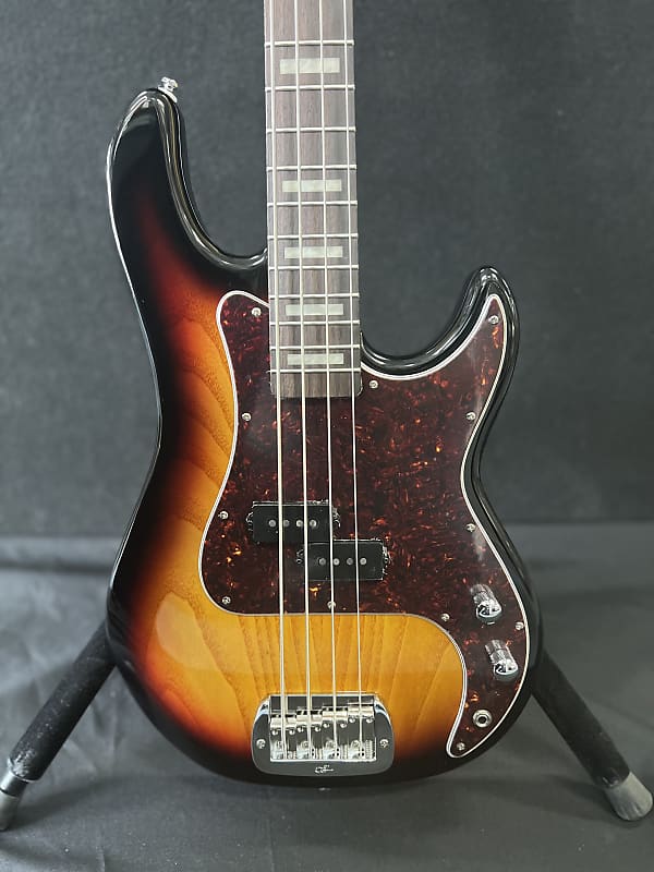 G&L LB-100 Tribute Series 4 String Bass  3 Tone Sunburst  9lbs!  New! image 1