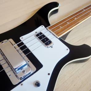 1976 Rickenbacker 4001 Fretless Electric Bass Guitar Jetglo, 100% Original. 4003 Clean, Stock w/ ohc image 9