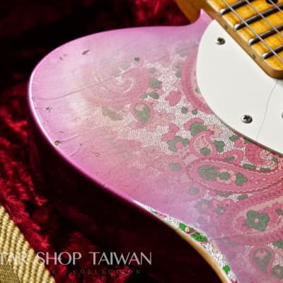 2018 Fender Custom Shop Limited Edition 50's Thinline Telecaster Relic-Pink Paisley. image 9