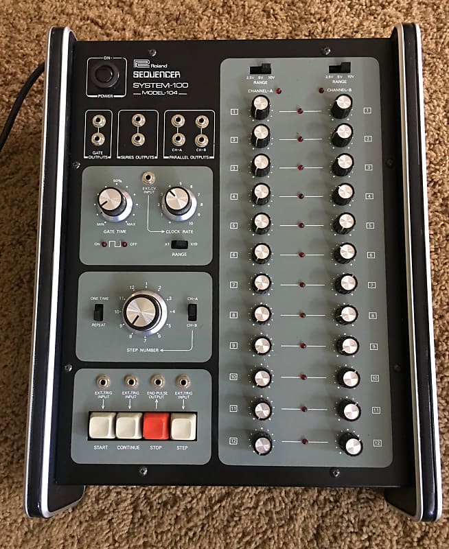 Roland System-100 Model 104 Vintage Analog Sequencer Module Mint Condition w/Original Box Packing image 1