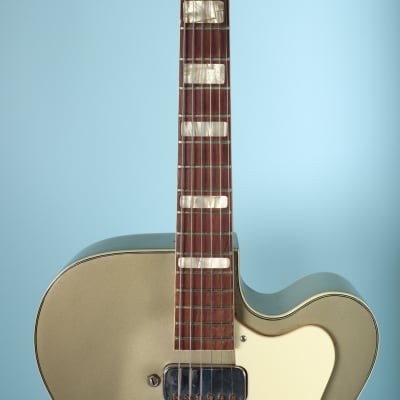 1950's-60's Silvertone Aristocrate Model 1365 Silver Electric Guitar image 5