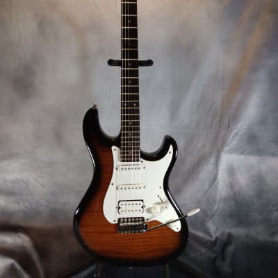 Fernandes Retro Rocket 2002 Tobacco Sunburst “tiger stripe