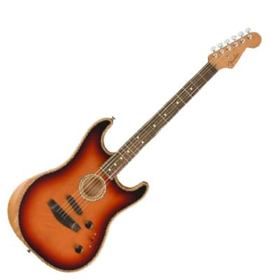 CHITARRA ACUSTICA FENDER American Acoustasonic Stratocaster Ebony Fingerboard 3-Color Sunburst for sale