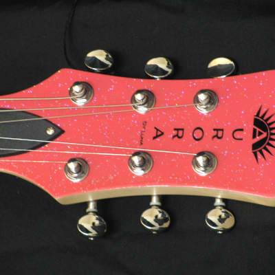 Luna Aurora short-scale electric guitar Pink Sparkle NEW Childrens/Travel - NIB image 3