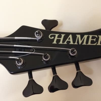 Hamer USA Impact Bass guitar and case image 2