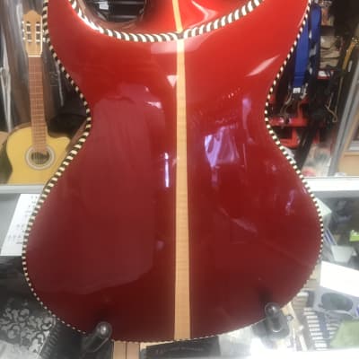 Pasaye  Bajo quinto new red with SKB case and EMG pickup installed image 6