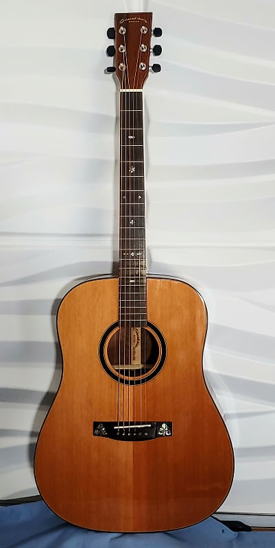 OC Dreadnought Guitar-Solid AA+ Cedar Top  w/Acacia (Koa) Back & Sides image 1