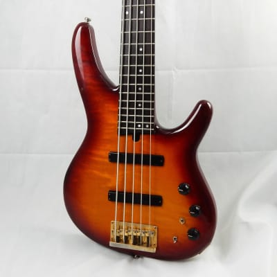 1989 DR Heartfield By Fender DR-5 Blue Electric Bass Guitar