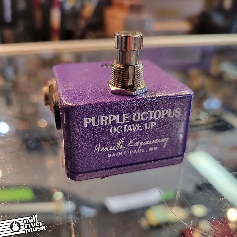 Henretta Engineering Purple Octopus Octave Up Effects Pedal Used
