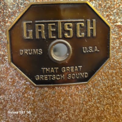 Gretsch USA Custom Stop Sign Badge Early 70's  - Champagne sparkle image 3
