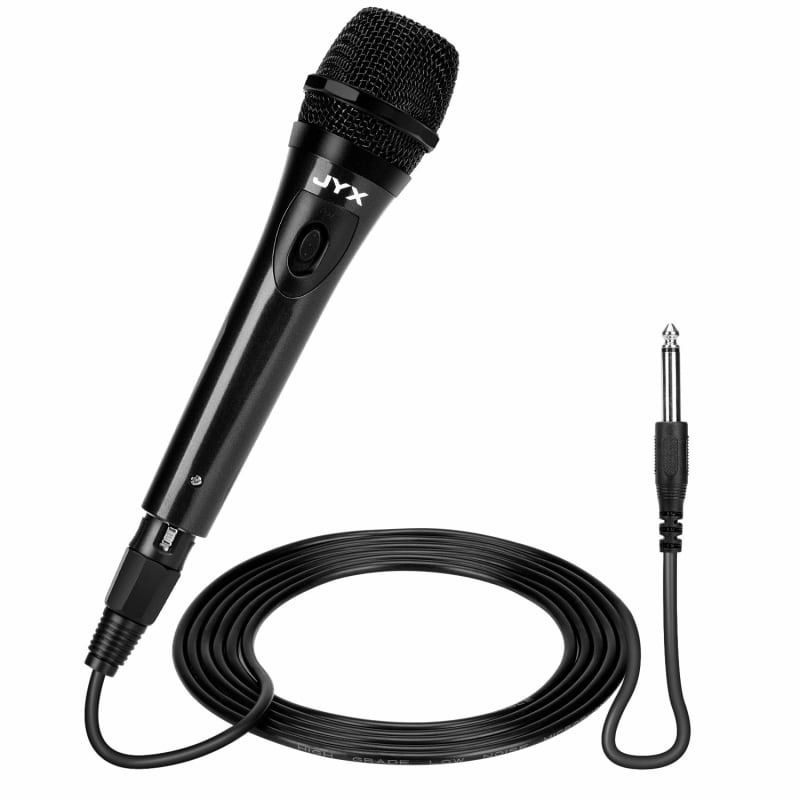  Pyle Professional Dynamic Vocal Microphone - Moving Coil  Dynamic Cardioid Unidirectional Handheld Microphone with ON/OFF Switch  Includes 15ft XLR Audio Cable to 1/4'' Audio Connection - PDMIC59,Black :  Musical Instruments