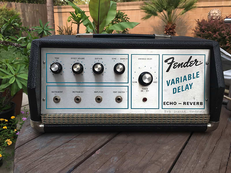 Fender Variable Delay Echo Reverb 1968 - Silverface | Reverb