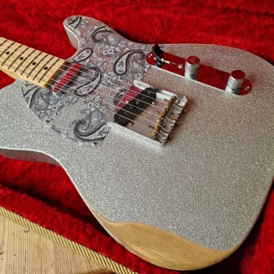 2017 Fender Brad Paisley Signature Telecaster Road Worn Silver Sparkle *5lbs 13oz* for sale