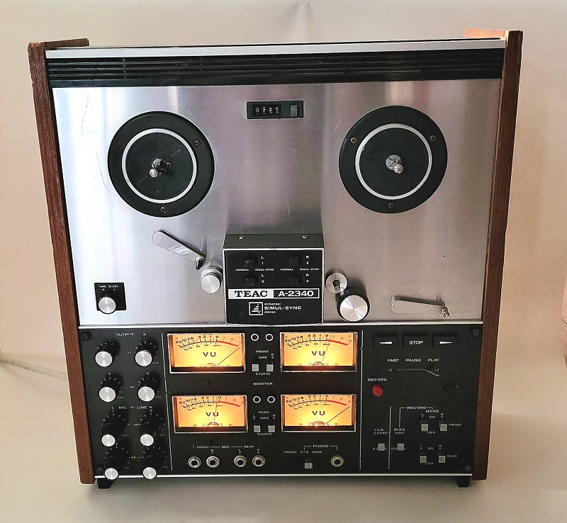 TEAC A-2340 Pro Serviced 4-Channel Stereo Simul-Sync Open Reel Tape Recorder