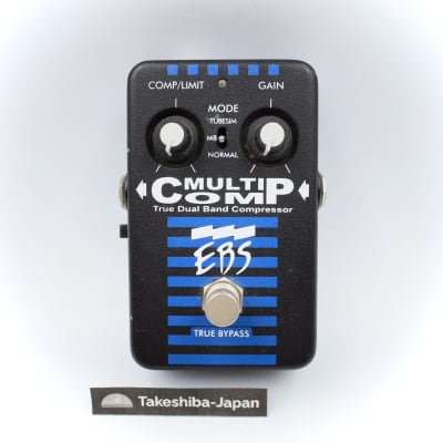EBS MultiComp True Dual Band Compressor Guitar Effects Pedal 200816866 for sale