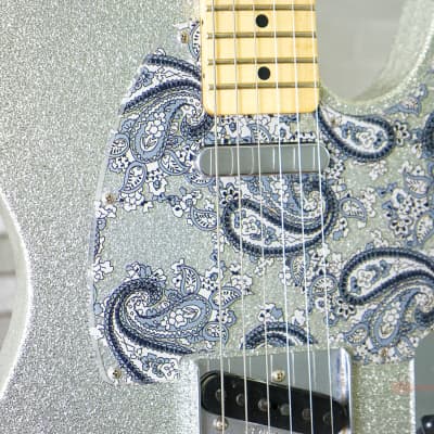 Fender Brad Paisley Road Worn Telecaster - Silver Sparkle Autographed & Played by Brad Paisley image 4