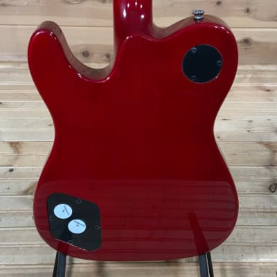 Fender Jim Adkins JA-90 Telecaster Thinline Electric Guitar - Crimson Red Transparent image 4