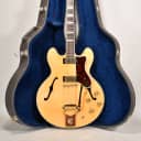1965 Epiphone Sheraton Natural Finish Vintage Semi-Hollow Electric Guitar OHSC Watch The Video Demo
