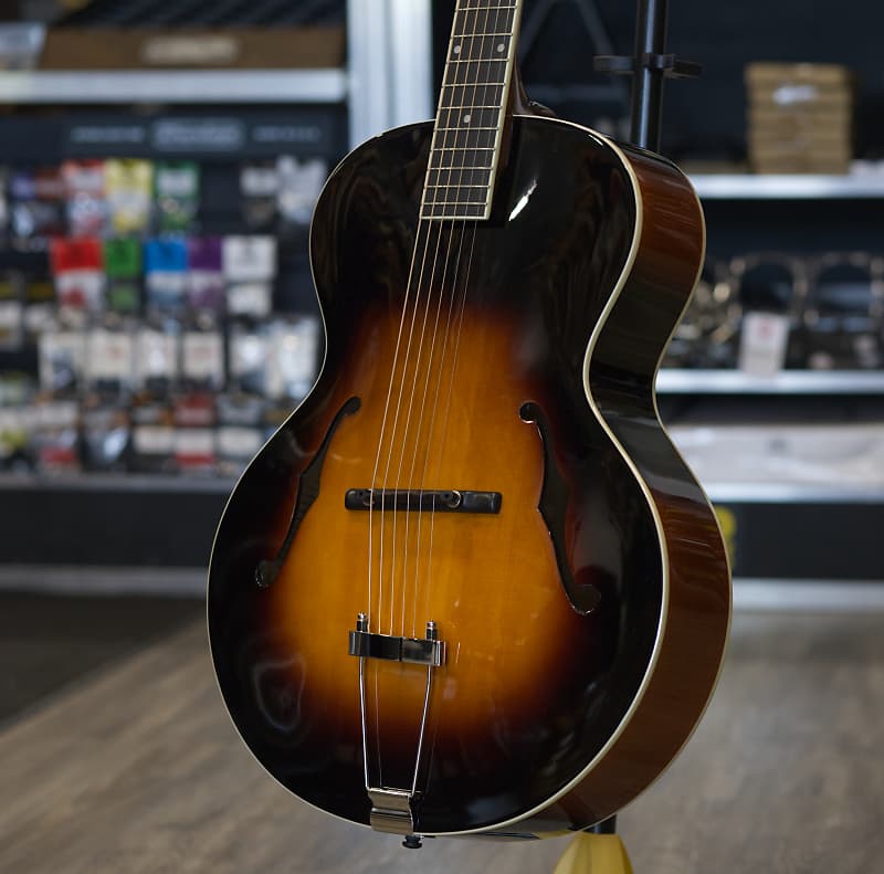 The Loar LH-600 オール単板 The Loar LH-600 Archtop Acoustic Guitar Black | Guitar Center