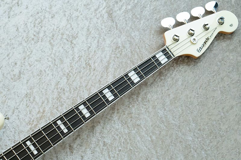 ESP EDWARDS E-JB-130R LTD -Vintage White w/Matching Head- #ED6940243 2024  [Limited Model][Made in Japan]