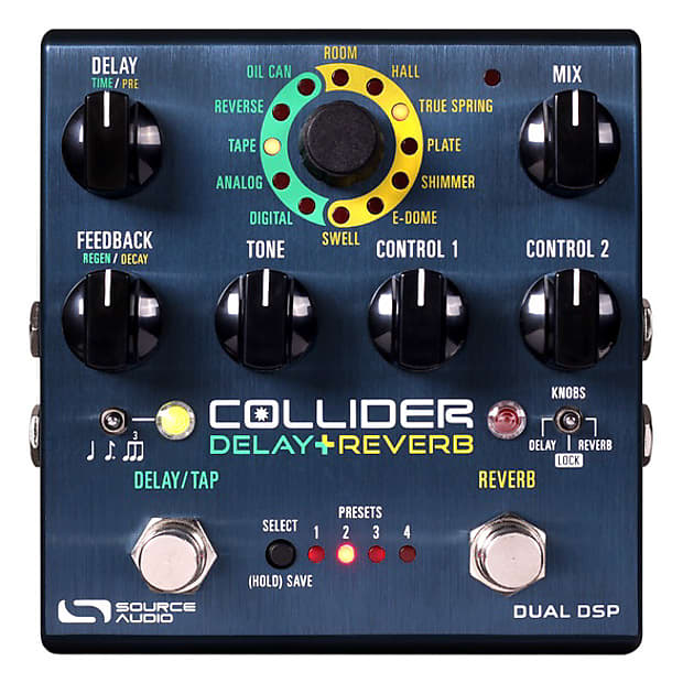 Source Audio Collider Delay + Reverb Effect Pedal [New] image 1