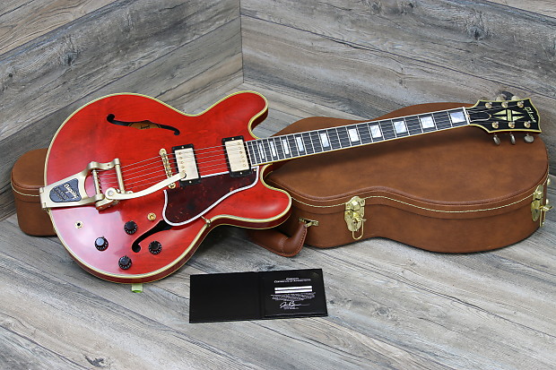 UNPLAYED! Gibson ES-355 with Bigsby 2016 VOS Sixties Cherry + OHSC and COA