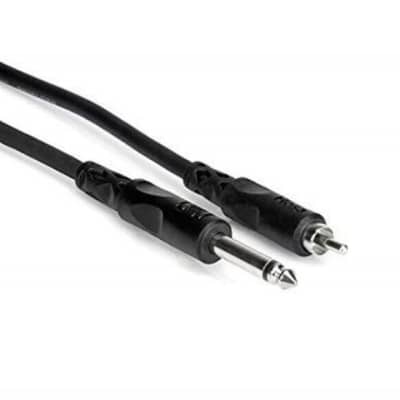 Hosa Unbalanced Interconnect Cable 1/4" TS to RCA - 5 Foot image 1