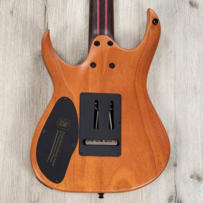Mayones Duvell Elite V24 7 7-String Guitar, Ebony Fretboard, Trans Black Satin image 4