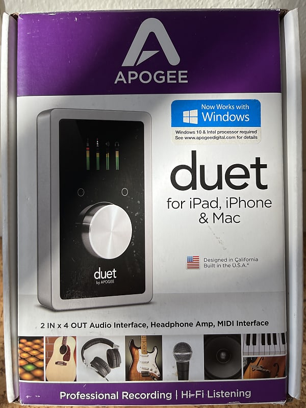Apogee Duet 2 USB Audio Interface works with OS/iOS & Windows image 1
