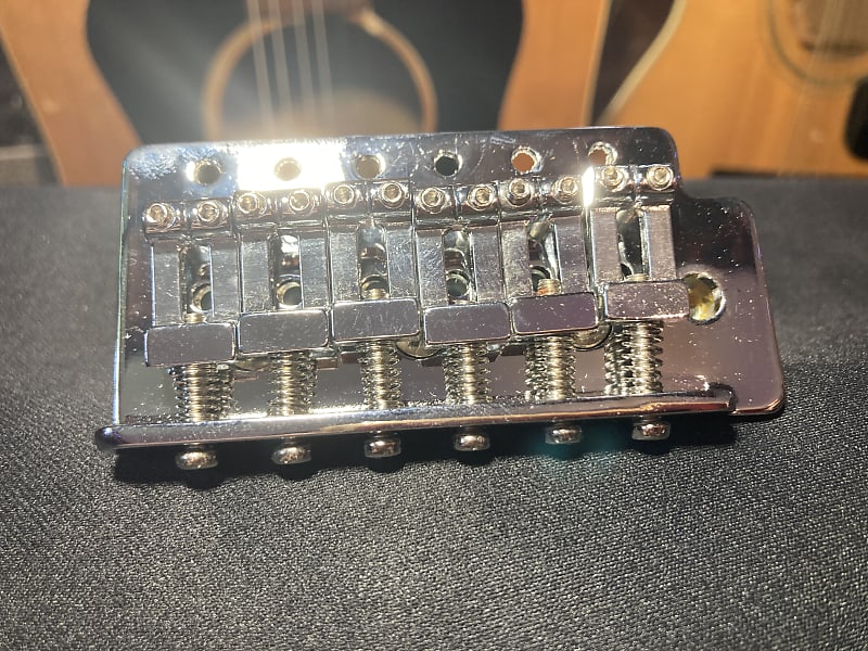 Unknown Vintage Style Stratocaster Bridge Chrome | Reverb