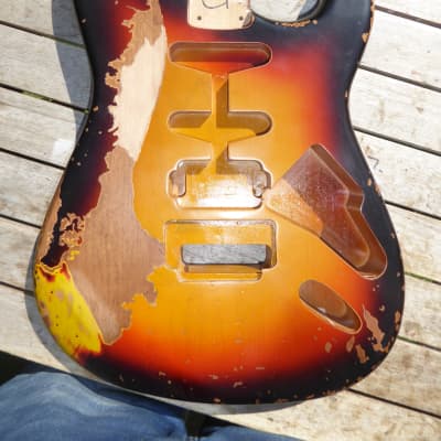 DY Guitars Richie Sambora style HSS relic strat body PRE-BUILD ORDER image 4