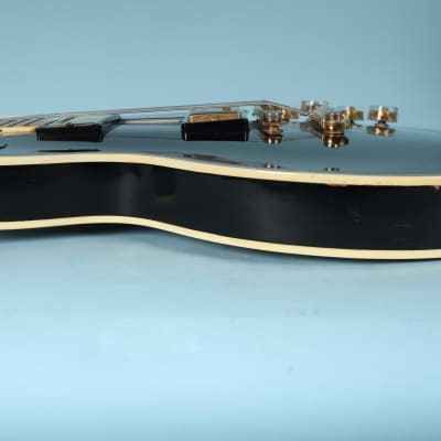 1970s AIMS Les Paul Custom Guitar Vintage - Black MIJ Japan image 16