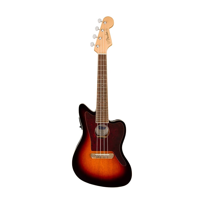 Fender Fullerton Jazzmaster Ukulele, 3-Tone Sunburst | Reverb