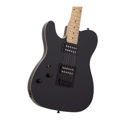 Schecter PT Left-Handed 6-String Electric Guitar (Gloss Black) with Hard Case image 4