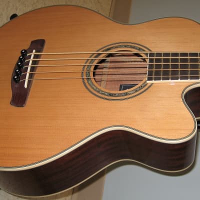 Ibanez AEB105ENT Spruce / Sapele 5-String Acoustic Electric Bass Guitar2021 - Natural image 4