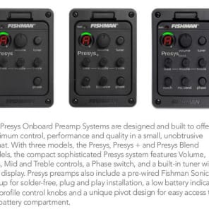 Fishman Presys Plus Onboard Preamp System for Acoustic Instruments