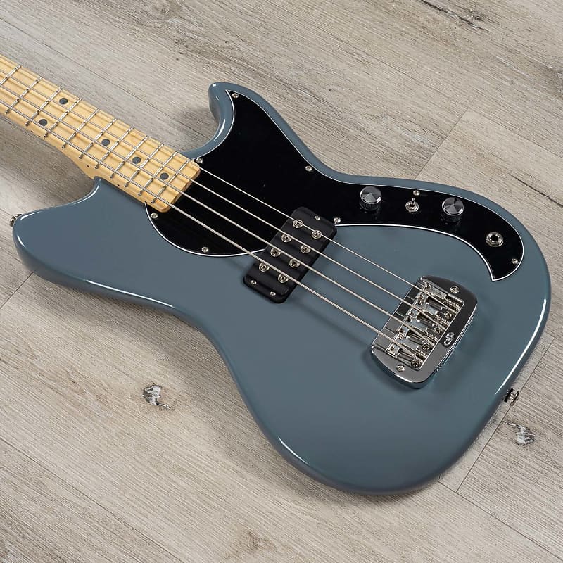 G&L Fullerton Deluxe Fallout Short Scale Bass, Maple Fretboard, Grey Pearl image 1