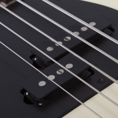 Schecter P-5 5-String Bass, Left-Handed, Ivory image 21