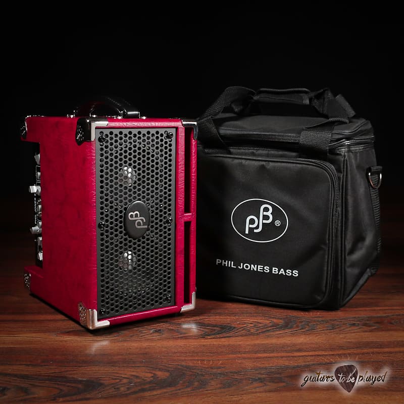Phil Jones Bass BG-120 Bass Cub Pro 2x5” 120W Combo Amp w/ Carry Bag – Red image 1