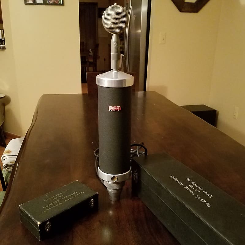 Neumann RFT Funkwerk CM 7151 CM7151 Tube Microphone w/ Rare Berlin