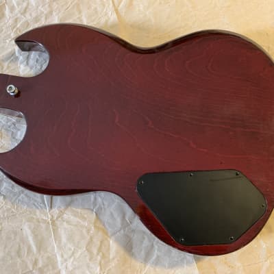 Ampeg  SG type e. guitar  STUD GE series Set Neck  70s Maxon Humbuckers! - Wine Red MIJ Very Good Condition image 18